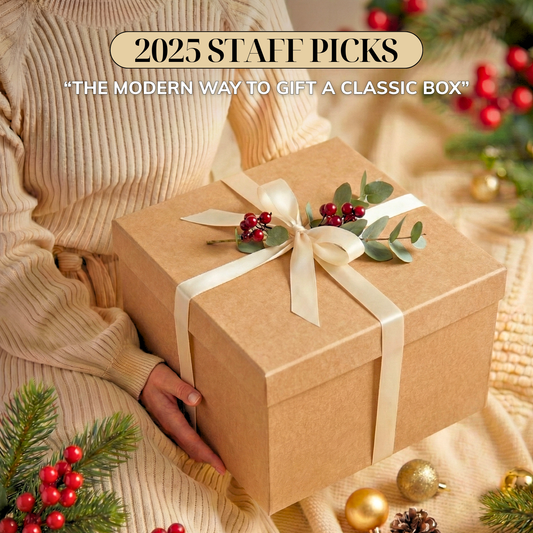 Cajas cuadradas clásicas de estilo rústico (5 piezas, 12” aprox.)