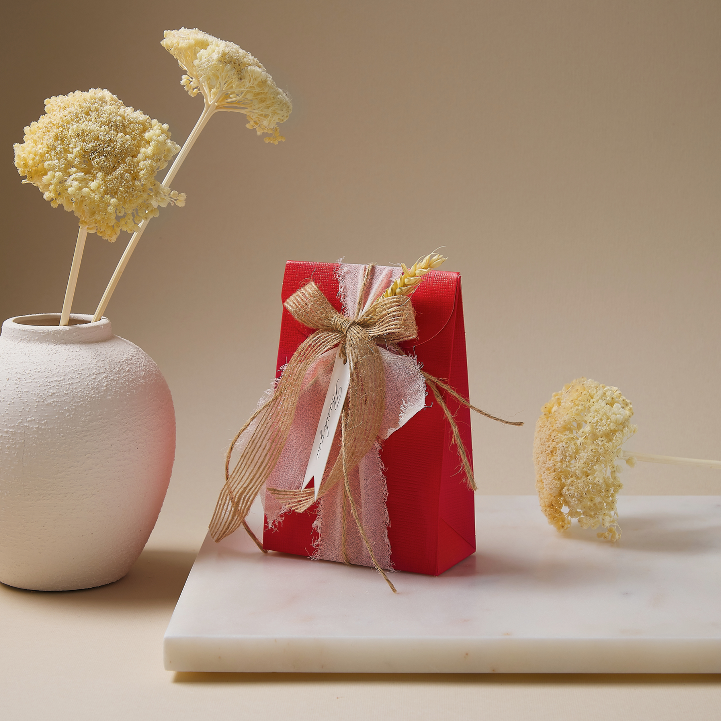 Red Silk Favor Bag (20 pcs, 3.5” ca.)