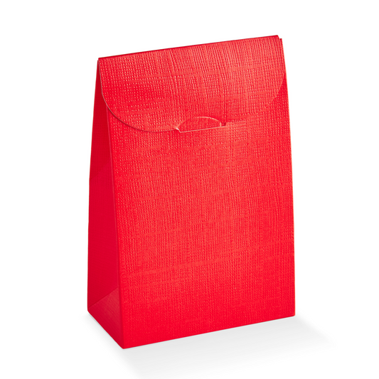 Bolsa de regalo de seda roja (20 piezas, 3,5” aprox.)
